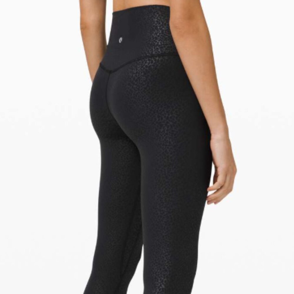 lululemon Align™ Crop *21" Formulate Emboss Black Size 4